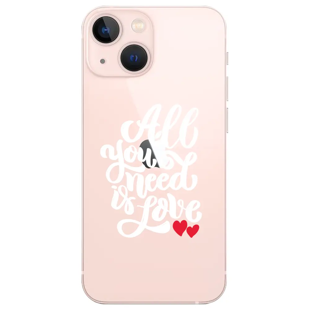 Apple iPhone 13 Şeffaf Telefon Kılıfı - Need Love