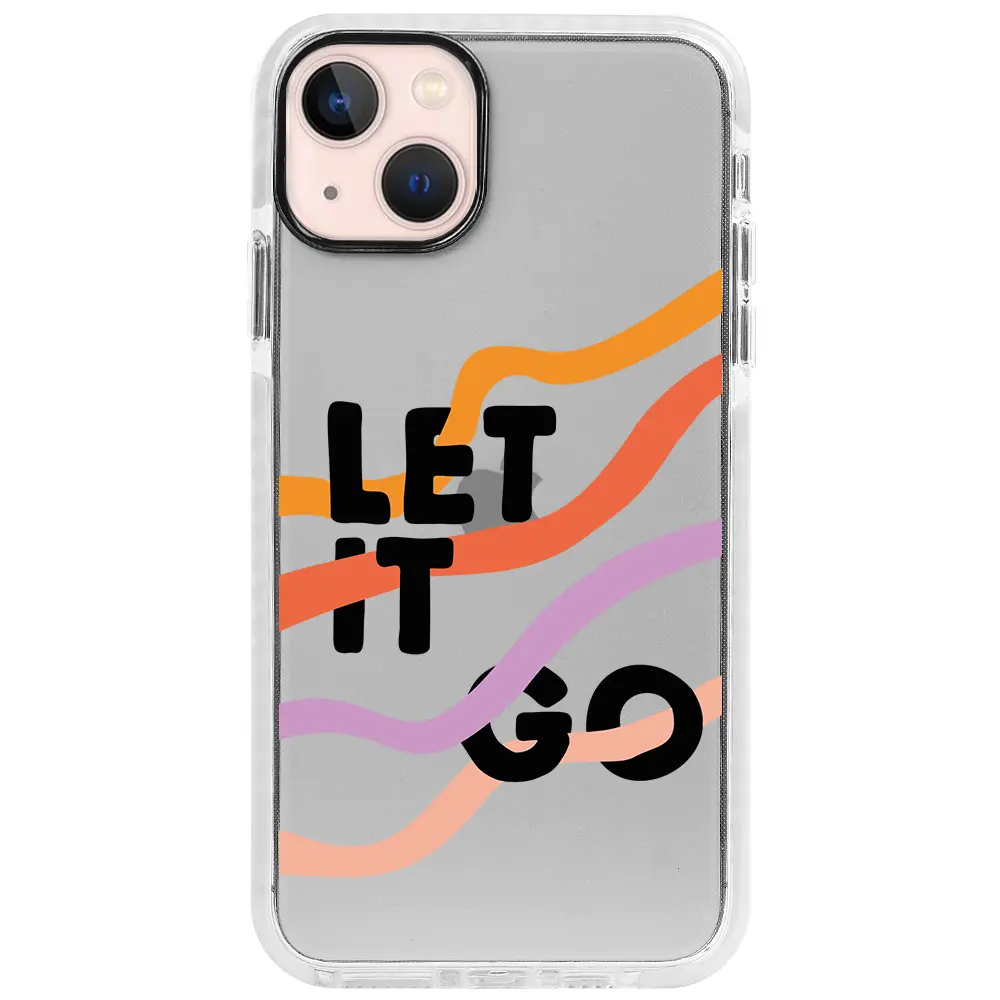 Apple iPhone 14 Beyaz Impact Premium Telefon Kılıfı - Let it Go