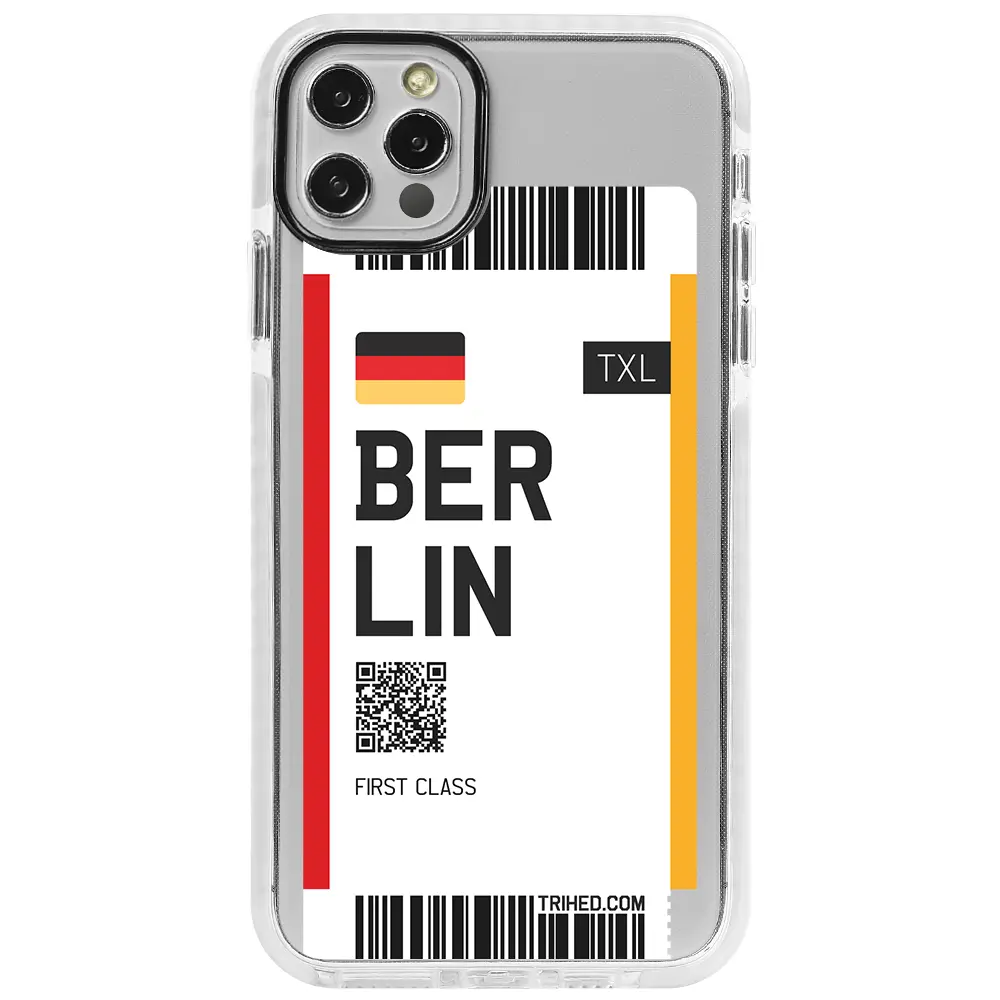Apple iPhone 14 Pro Beyaz Impact Premium Telefon Kılıfı - Berlin Bileti