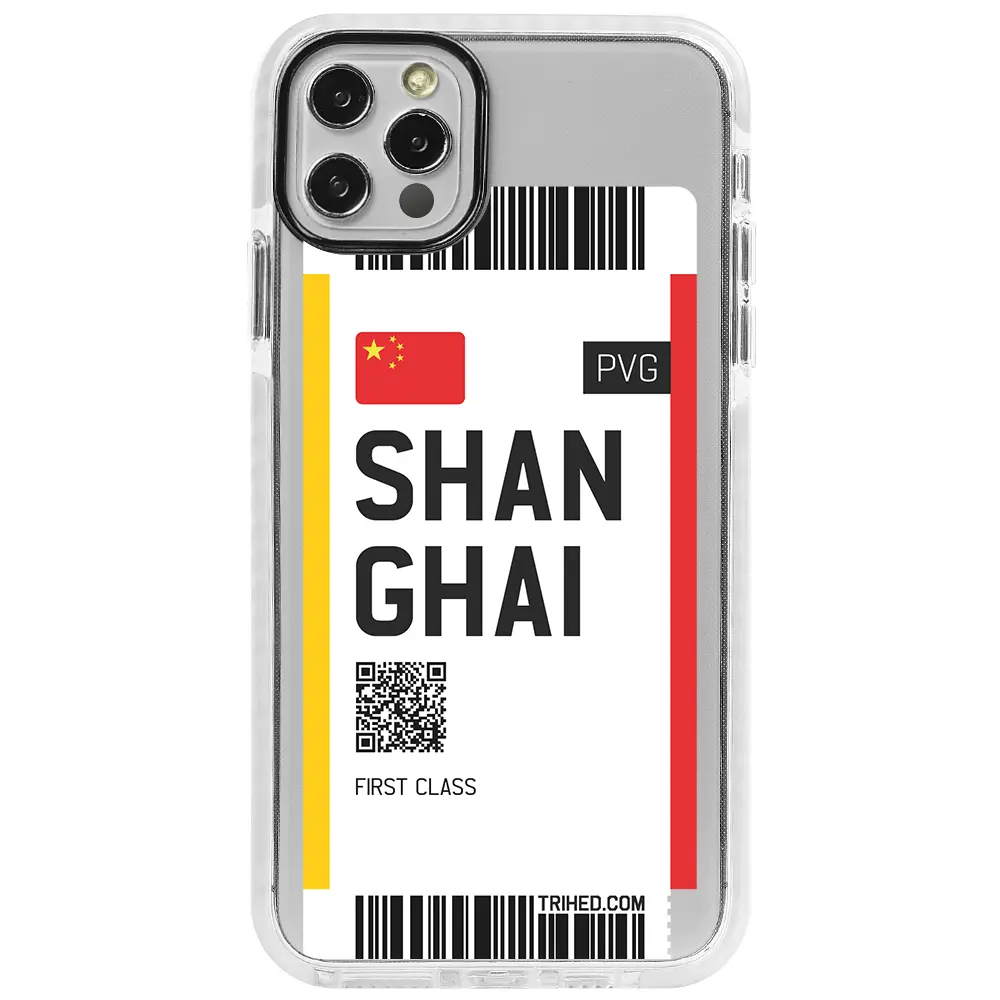 Apple iPhone 14 Pro Beyaz Impact Premium Telefon Kılıfı - Shanghai Bileti