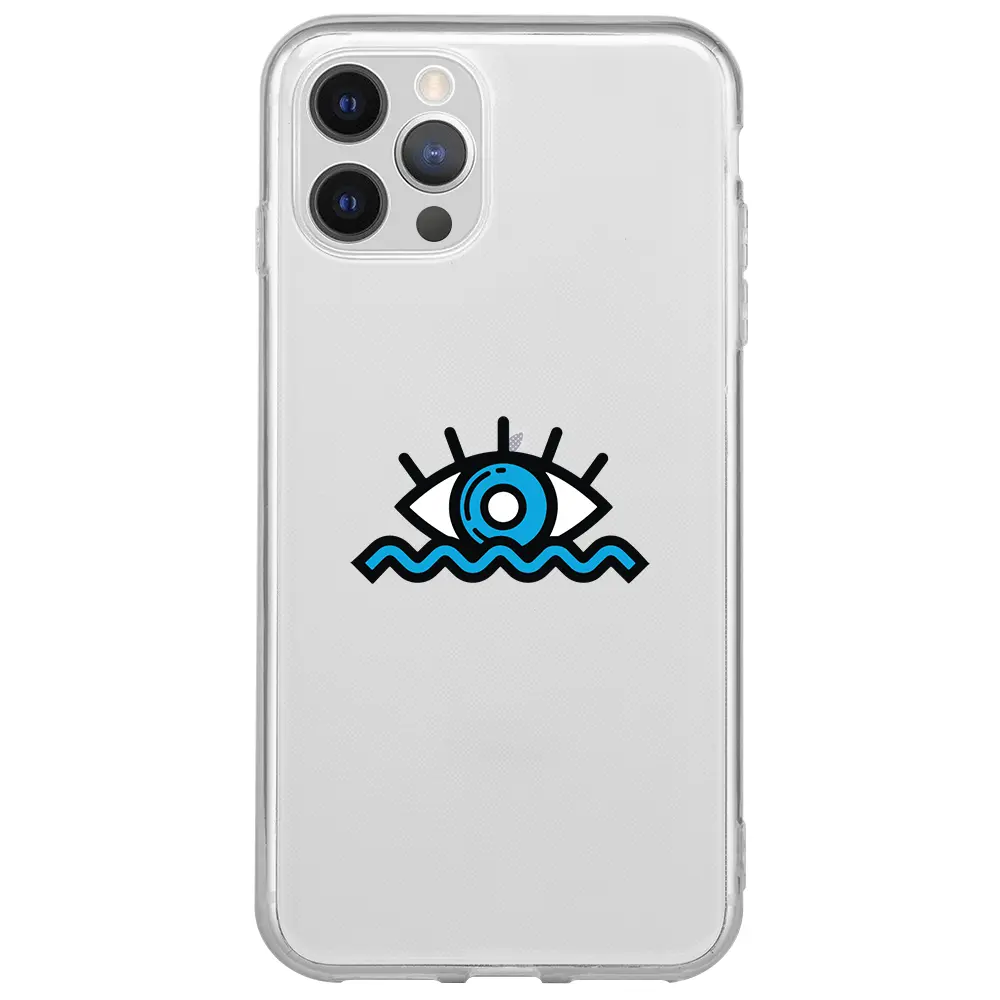 Apple iPhone 14 Pro Max Şeffaf Telefon Kılıfı - Denizci Gözü