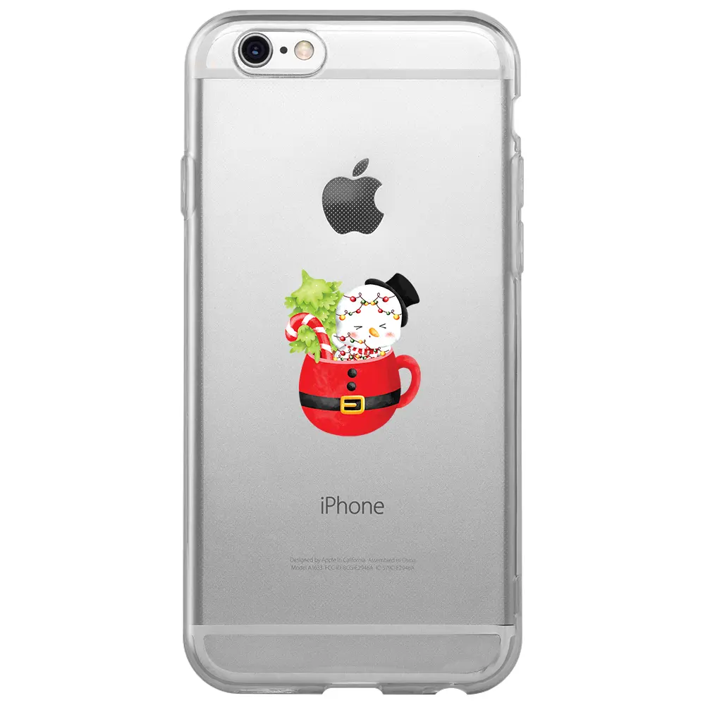 Apple iPhone 6 Şeffaf Telefon Kılıfı - A cup of Xmas 7