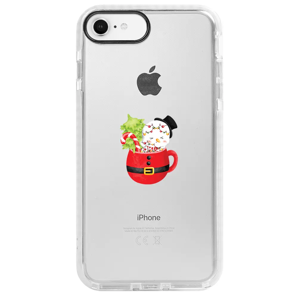 Apple iPhone 6S Beyaz Impact Premium Telefon Kılıfı - A cup of Xmas 7