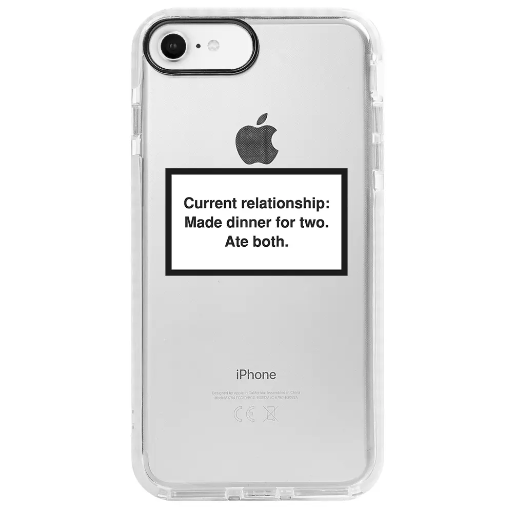 Apple iPhone 6S Beyaz Impact Premium Telefon Kılıfı - Ate both.