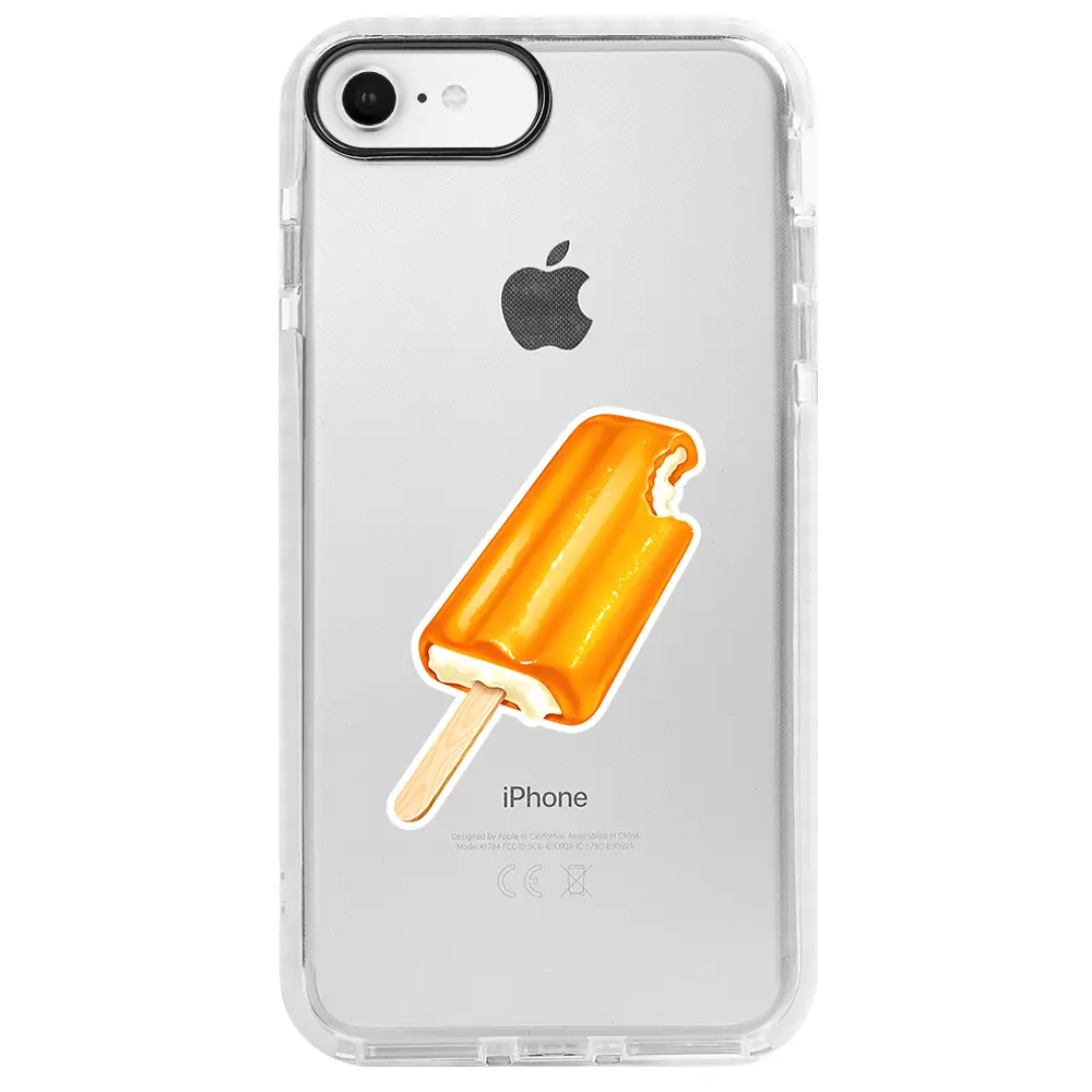 Apple iPhone 6S Beyaz Impact Premium Telefon Kılıfı - Dondurma
