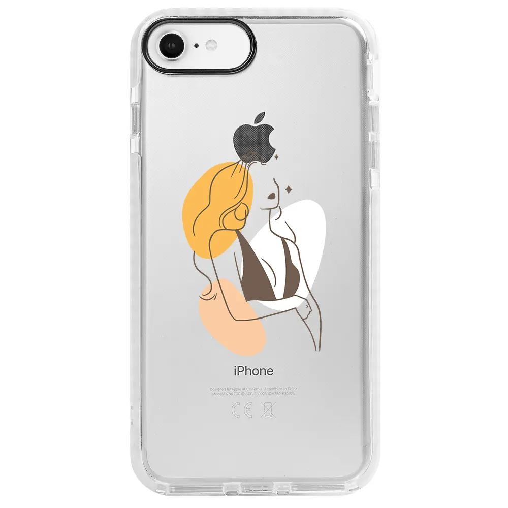 Apple iPhone 6S Beyaz Impact Premium Telefon Kılıfı - Dream Girl
