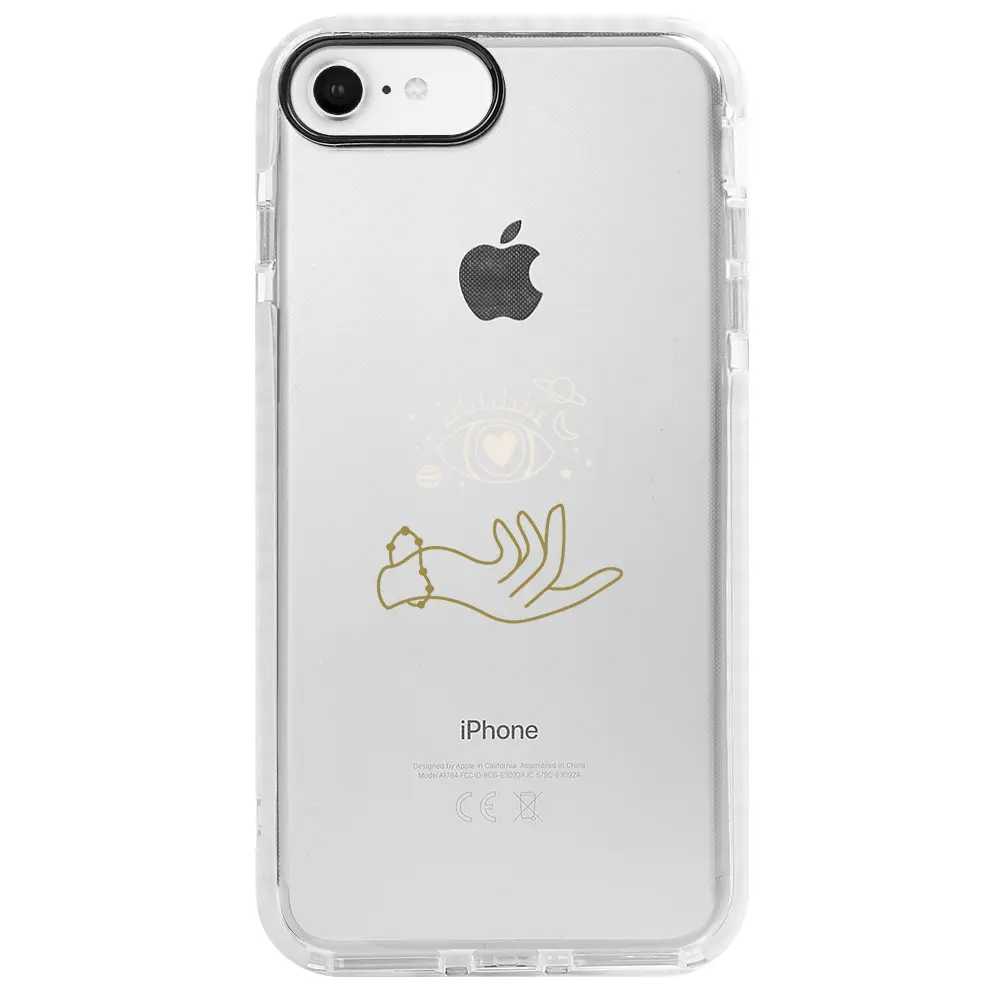 Apple iPhone 6S Beyaz Impact Premium Telefon Kılıfı - Hand Soul