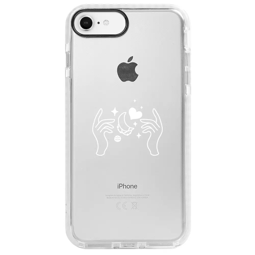 Apple iPhone 6S Beyaz Impact Premium Telefon Kılıfı - Hands Dream