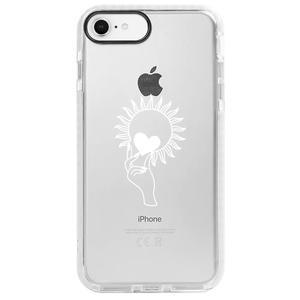 Apple iPhone 6S Beyaz Impact Premium Telefon Kılıfı - Keep Heart