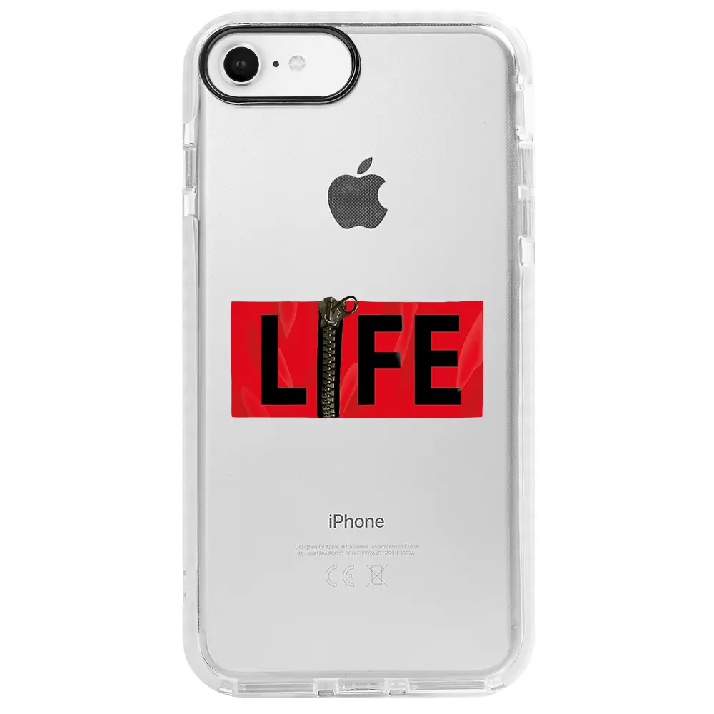 Apple iPhone 6S Beyaz Impact Premium Telefon Kılıfı - Life