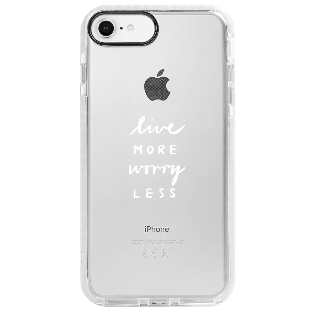 Apple iPhone 6S Beyaz Impact Premium Telefon Kılıfı - Love More