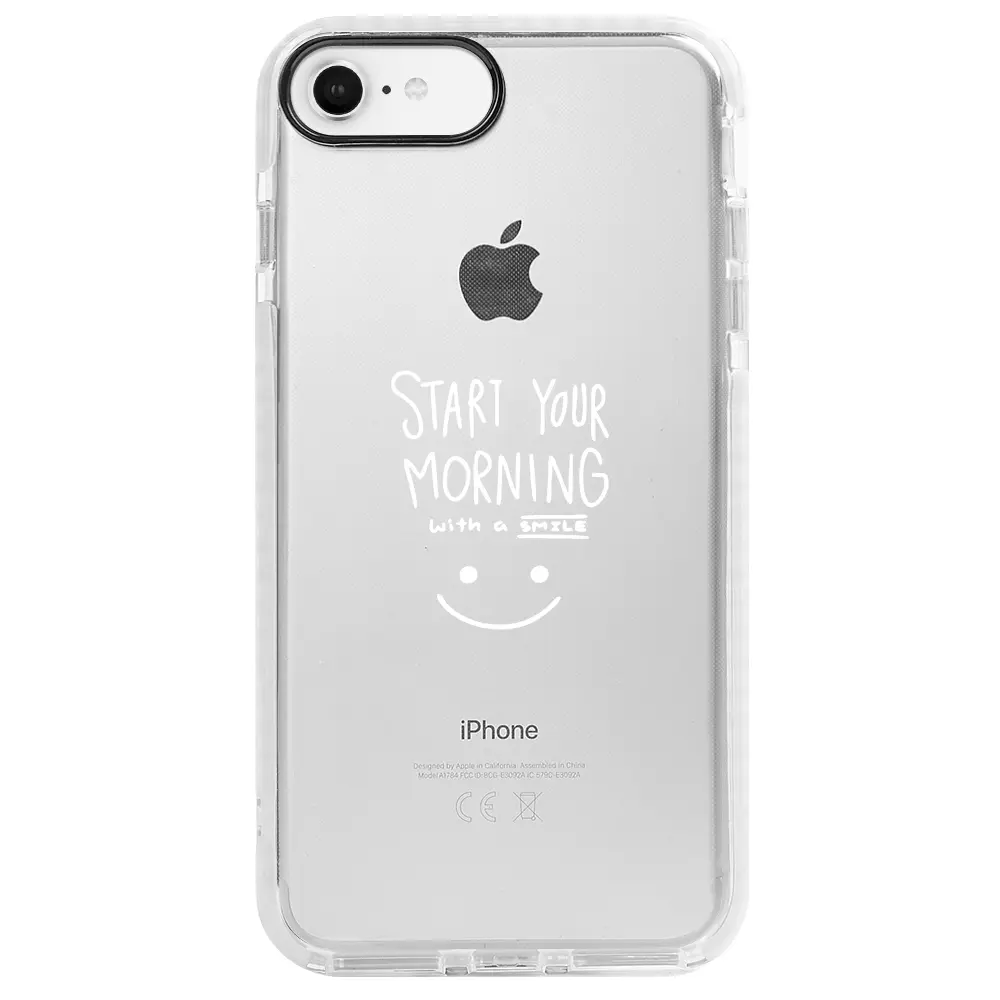 Apple iPhone 6S Beyaz Impact Premium Telefon Kılıfı - Morning