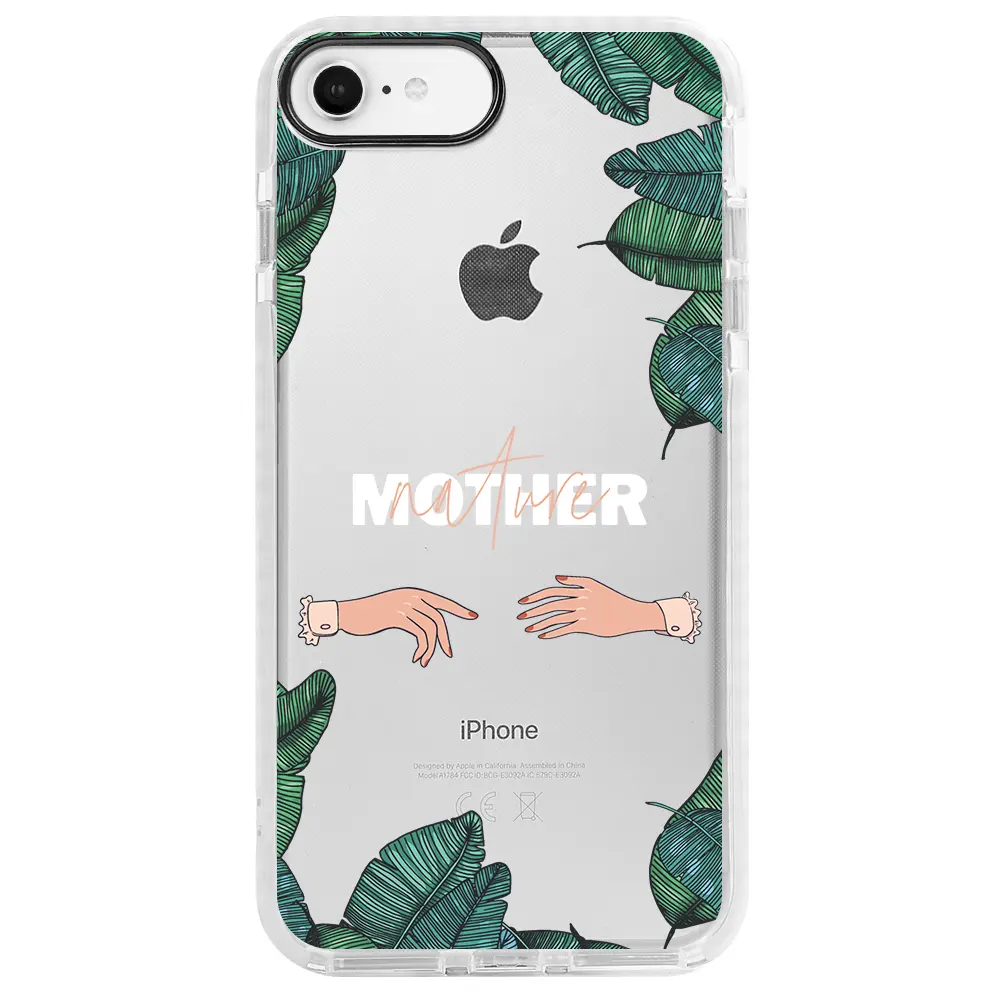 Apple iPhone 6S Beyaz Impact Premium Telefon Kılıfı - Nature Mother