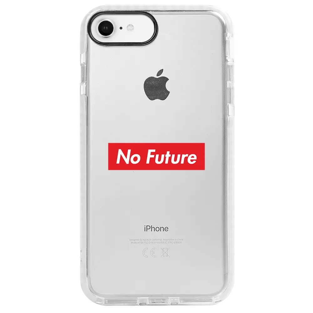 Apple iPhone 6S Beyaz Impact Premium Telefon Kılıfı - No Future
