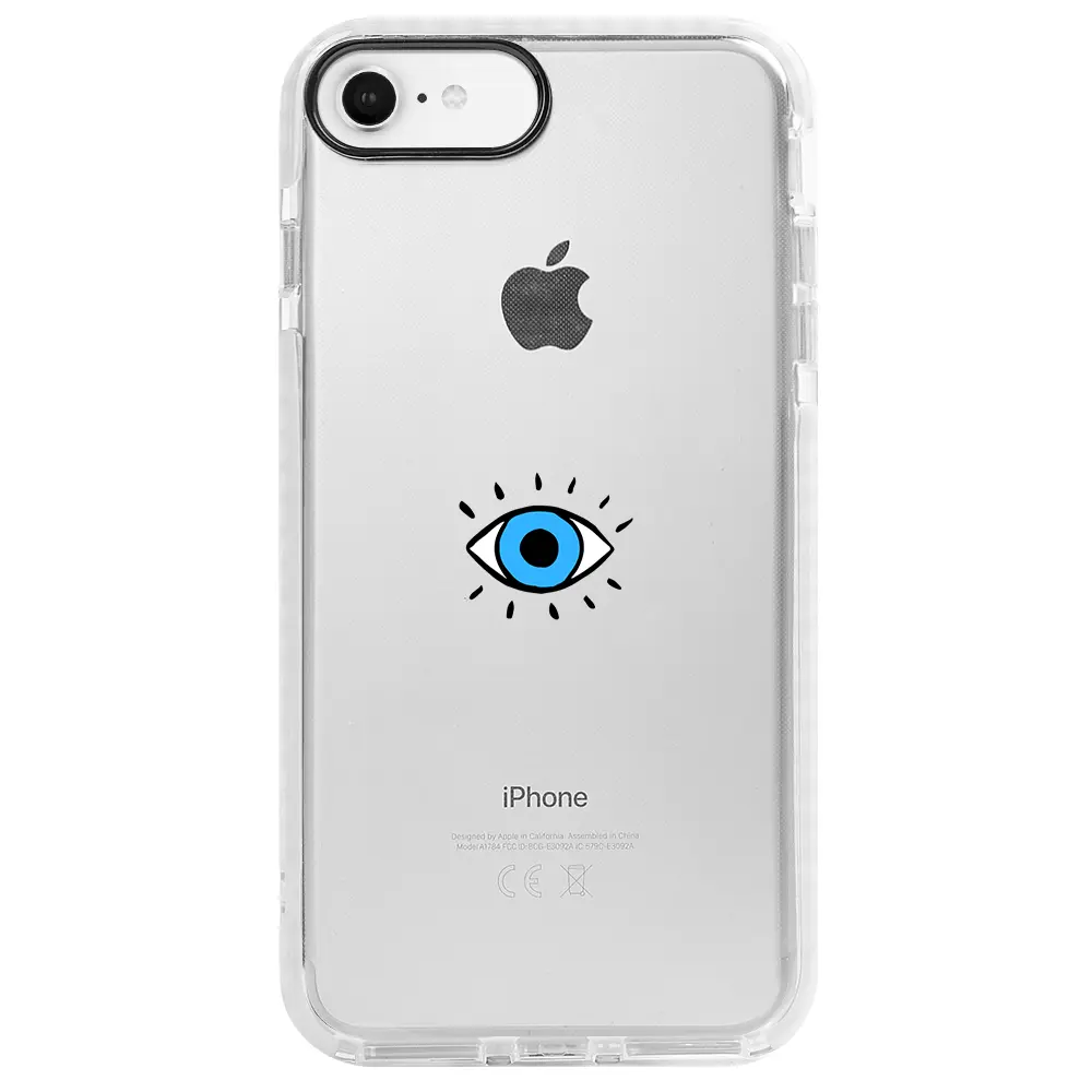 Apple iPhone 6S Beyaz Impact Premium Telefon Kılıfı - One Eye