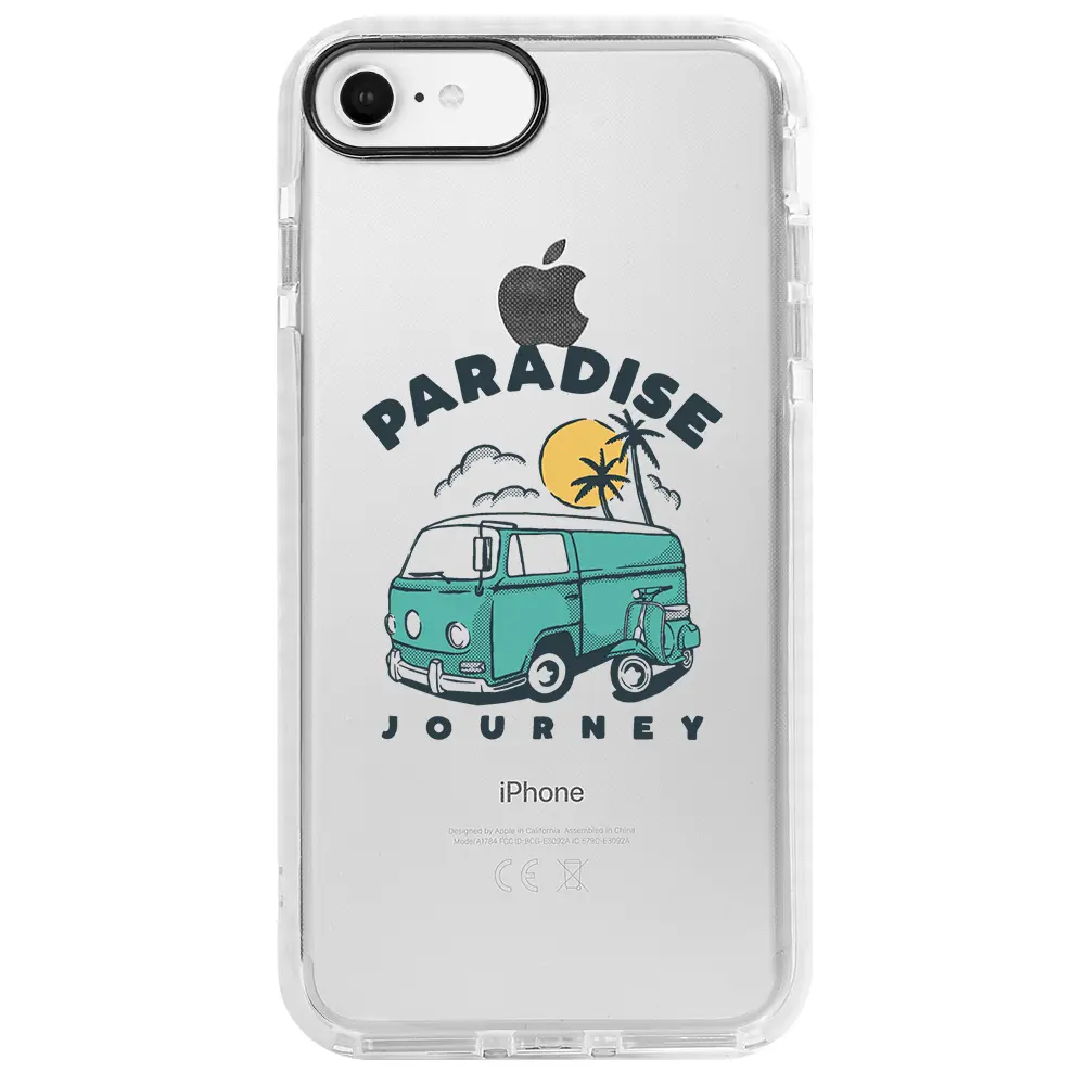 Apple iPhone 6S Beyaz Impact Premium Telefon Kılıfı - Paradise