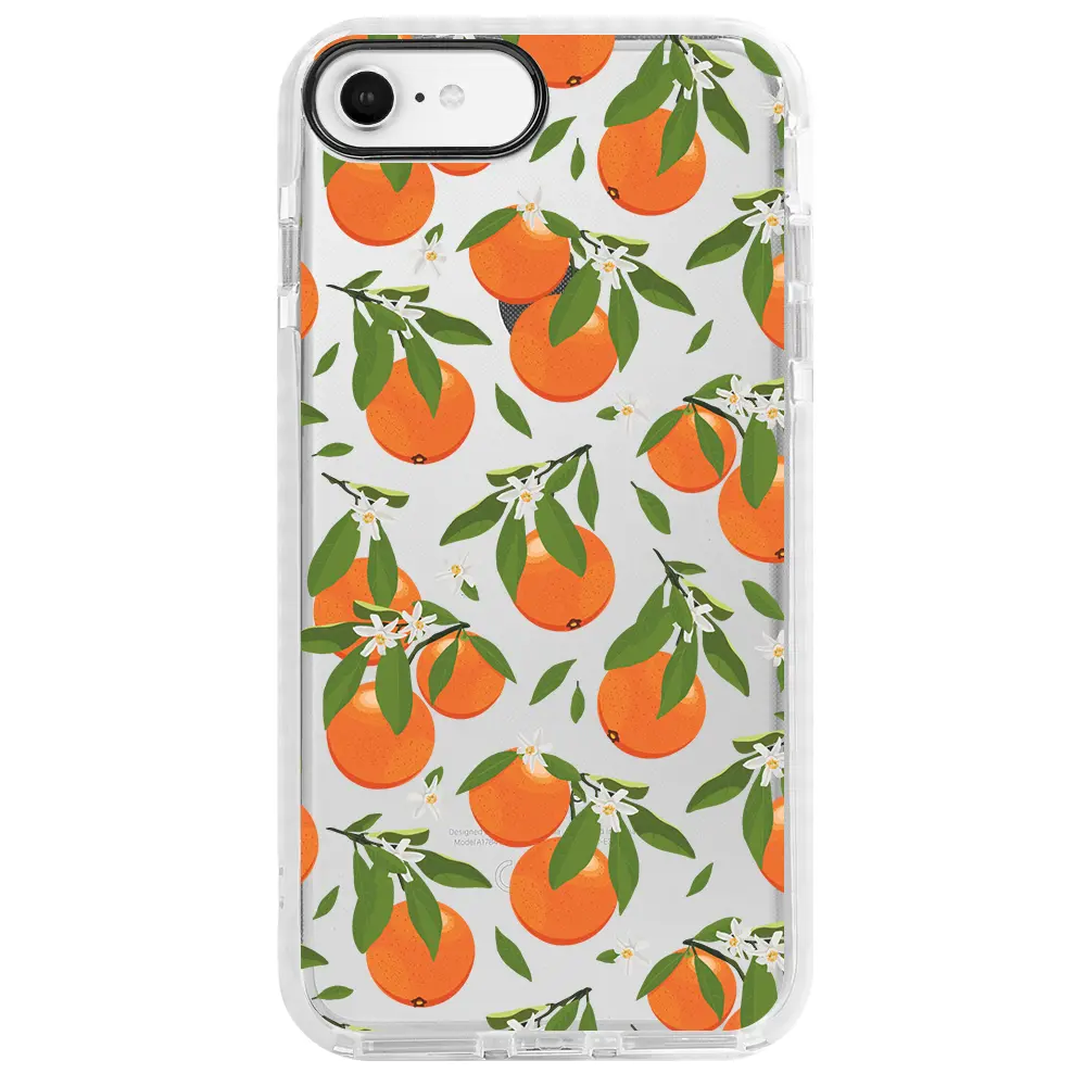 Apple iPhone 6S Beyaz Impact Premium Telefon Kılıfı - Portakal Bahçesi