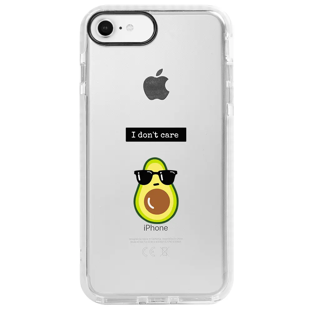 Apple iPhone 6S Beyaz Impact Premium Telefon Kılıfı - Thug Avokado