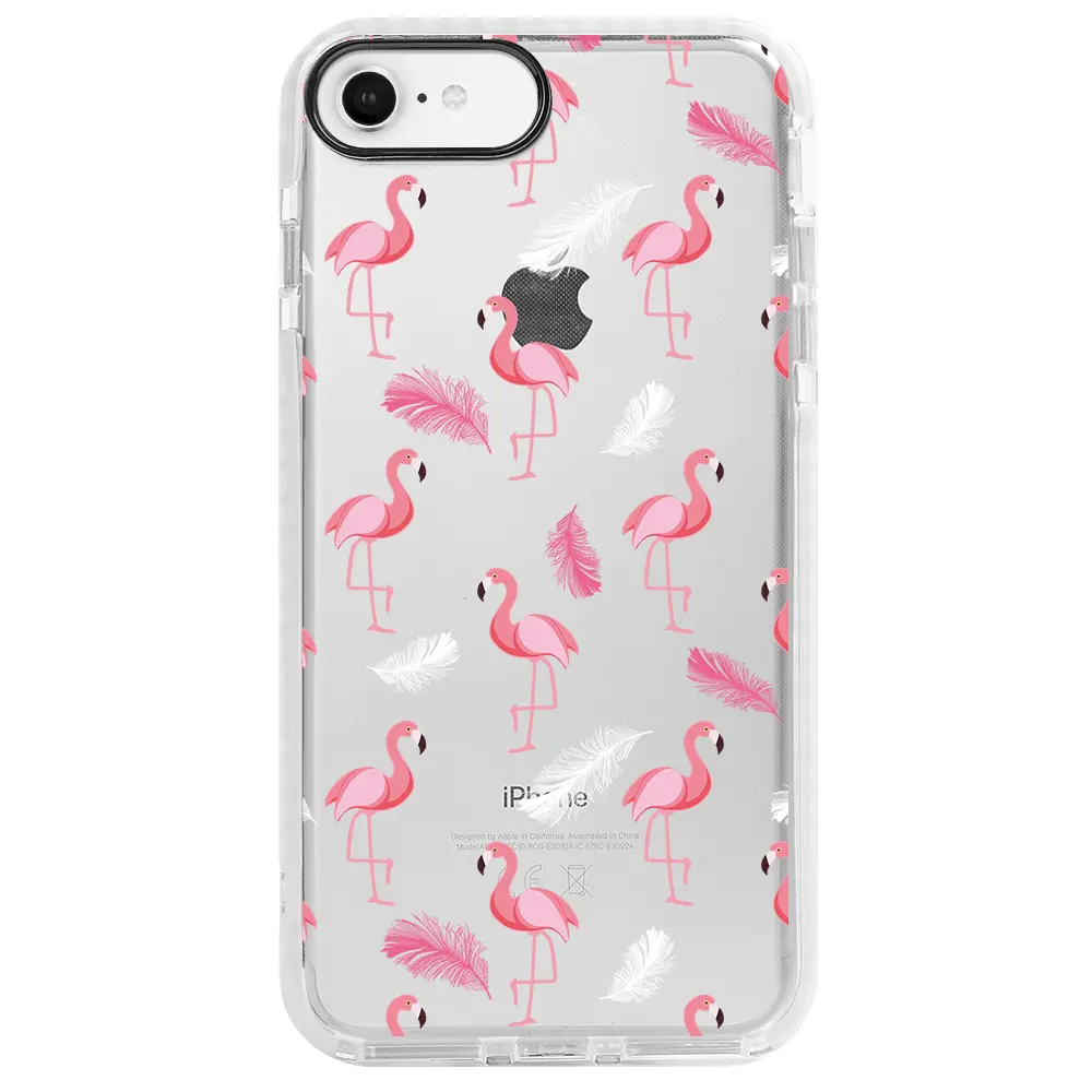 Apple iPhone 6S Beyaz Impact Premium Telefon Kılıfı - Tuy ve Flamingo