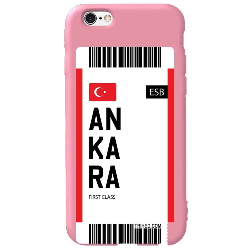 Apple iPhone 6S Pembe Renkli Silikon Telefon Kılıfı - Ankara Bileti