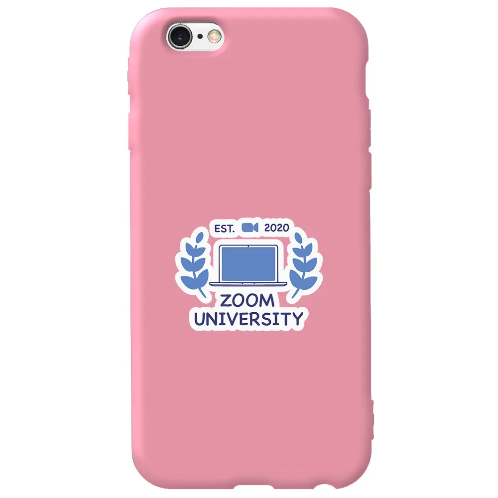 Apple iPhone 6S Pembe Renkli Silikon Telefon Kılıfı - Zoom Üniversitesi