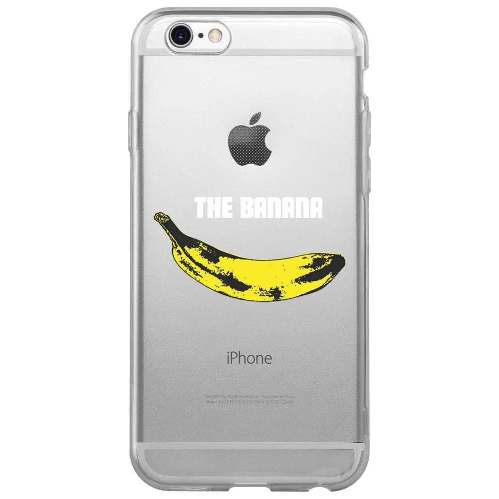 Apple iPhone 6S Plus Şeffaf Telefon Kılıfı - Andy Warhol Banana
