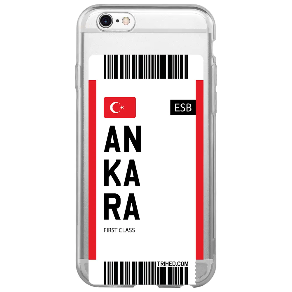 Apple iPhone 6S Şeffaf Telefon Kılıfı - Ankara Bileti