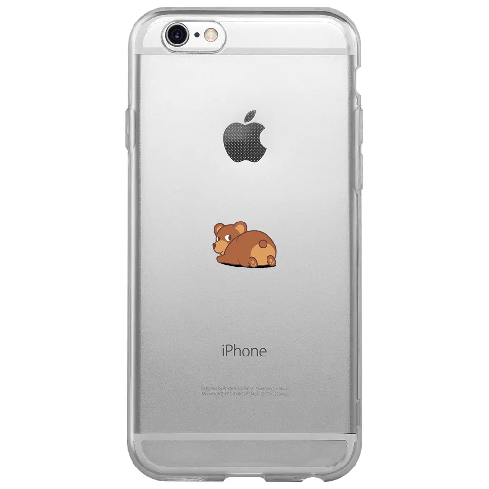 Apple iPhone 6S Şeffaf Telefon Kılıfı - Bear
