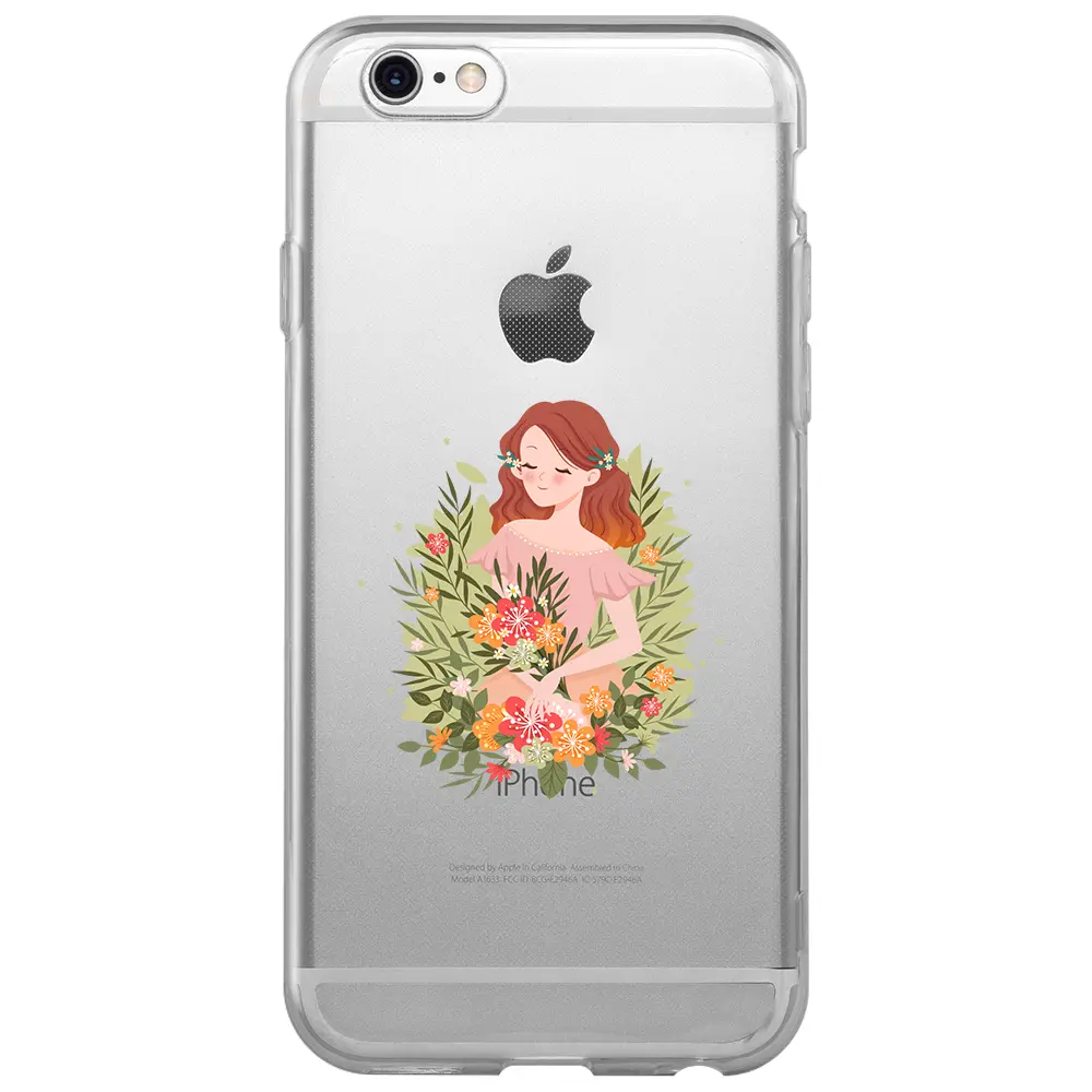 Apple iPhone 6S Şeffaf Telefon Kılıfı - Bloom and Feel
