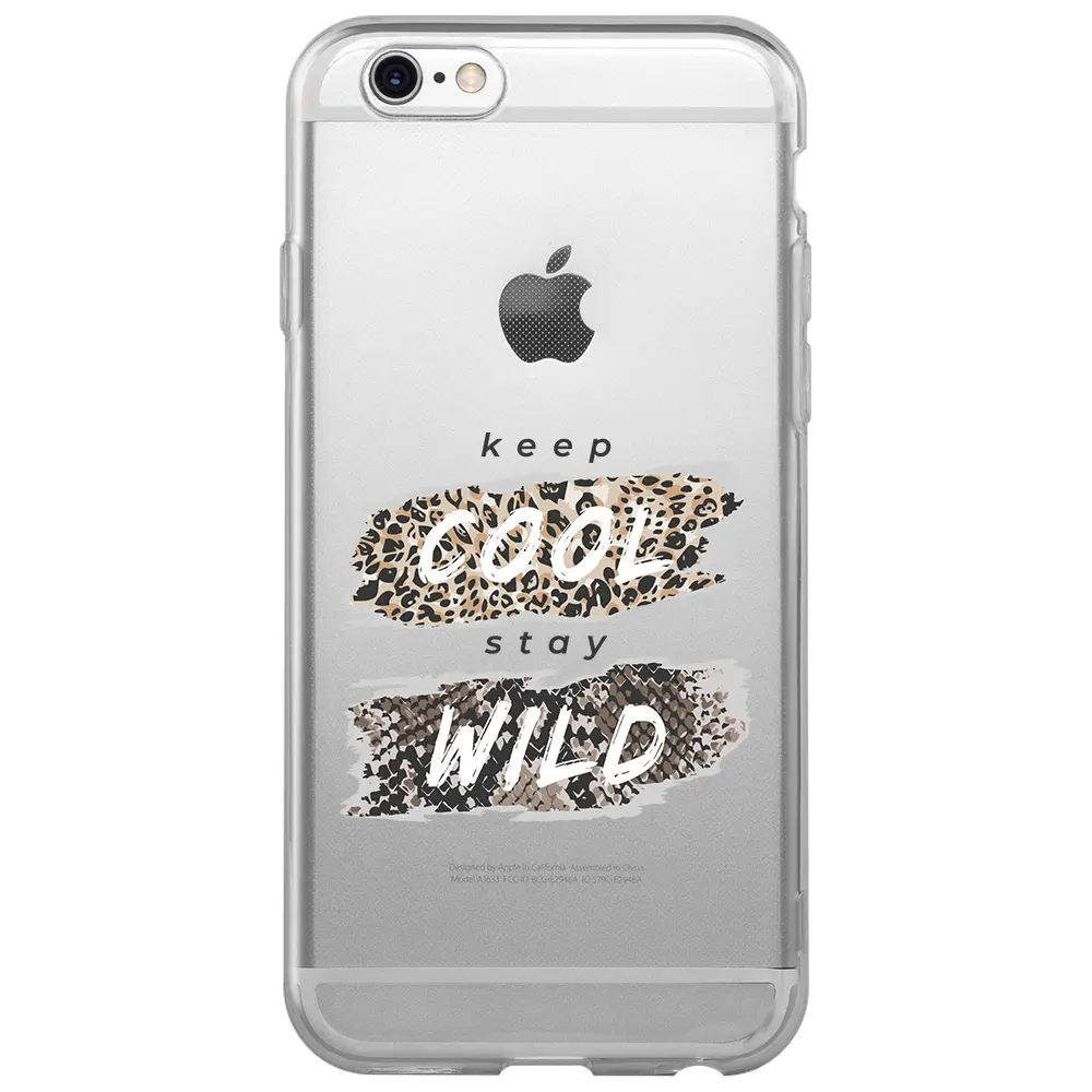Apple iPhone 6S Şeffaf Telefon Kılıfı - Cool Wild