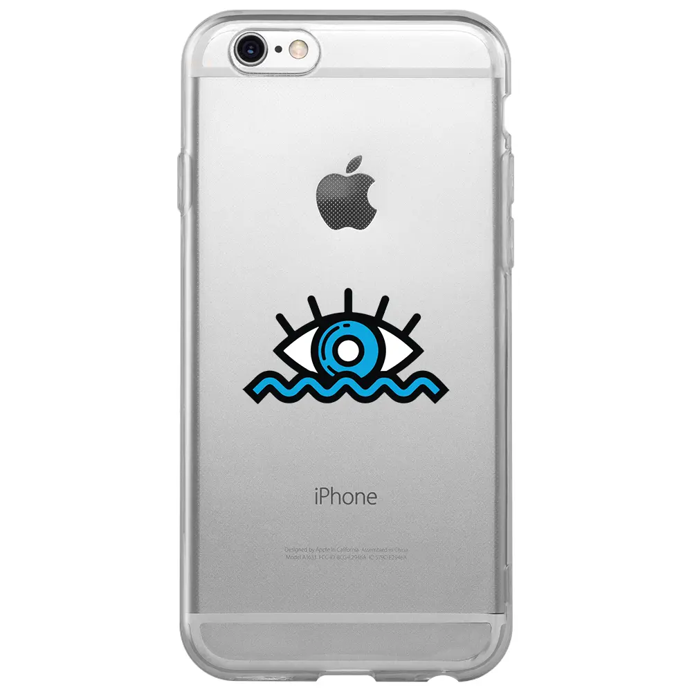 Apple iPhone 6S Şeffaf Telefon Kılıfı - Denizci Gözü