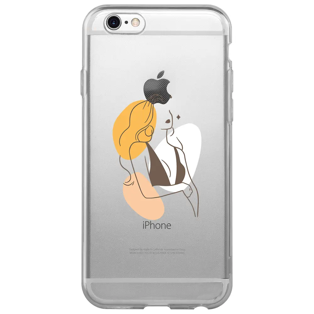 Apple iPhone 6S Şeffaf Telefon Kılıfı - Dream Girl