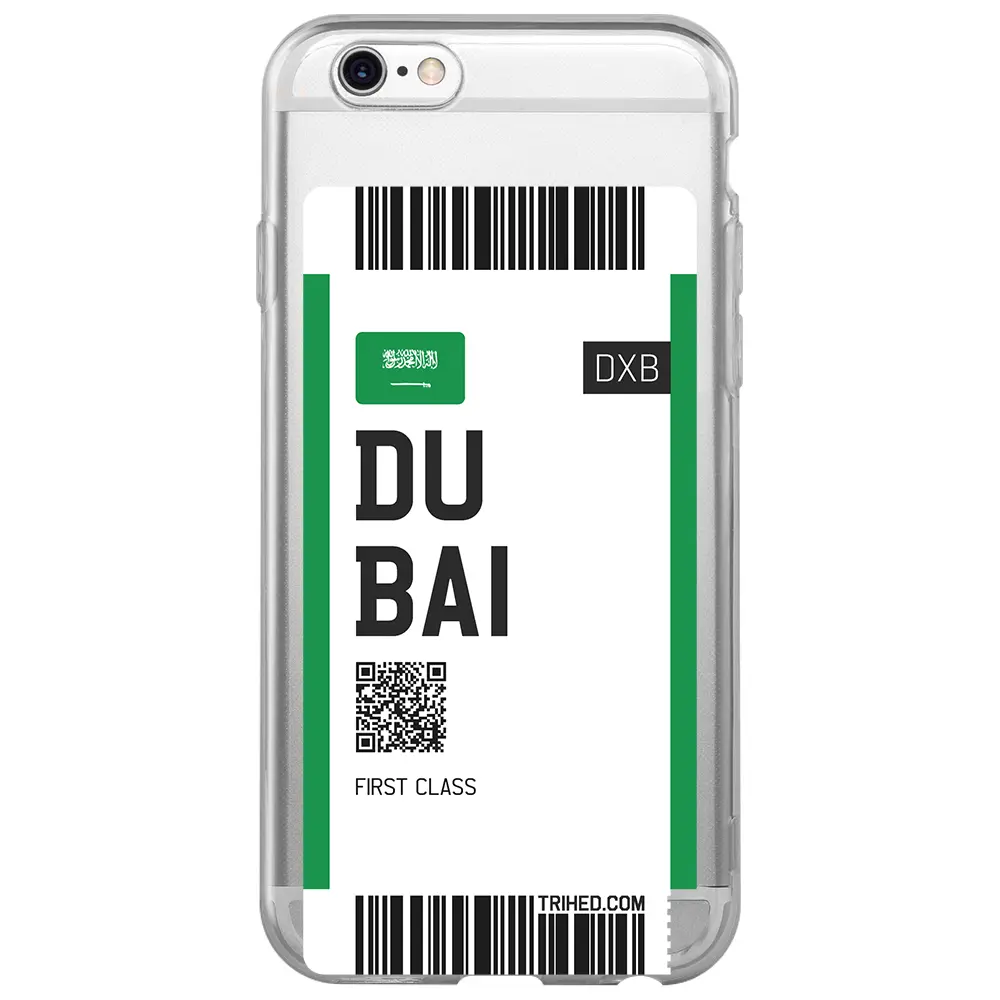 Apple iPhone 6S Şeffaf Telefon Kılıfı - Dubai Bileti