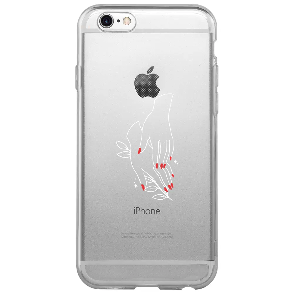 Apple iPhone 6S Şeffaf Telefon Kılıfı - Eller