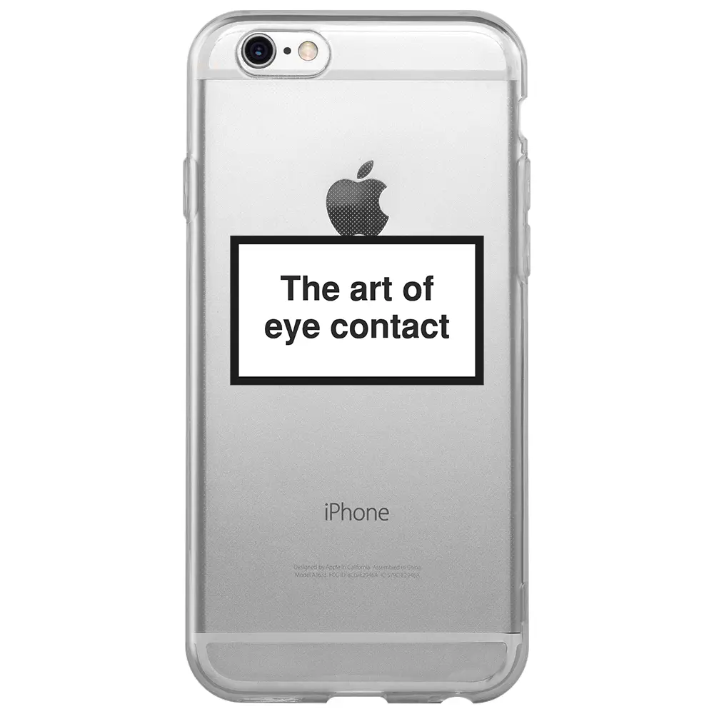 Apple iPhone 6S Şeffaf Telefon Kılıfı - Eye Contact