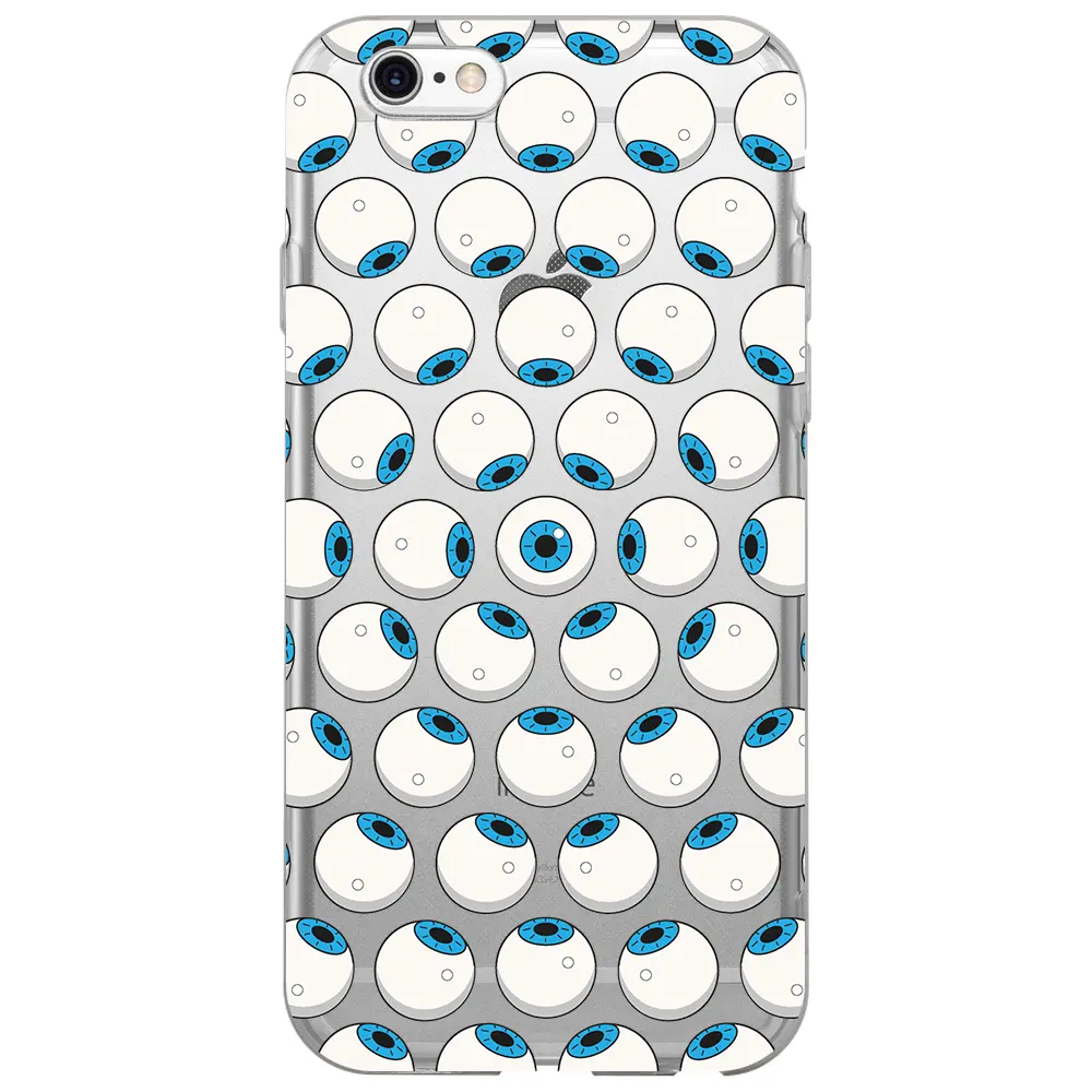 Apple iPhone 6S Şeffaf Telefon Kılıfı - Eyes On You 2