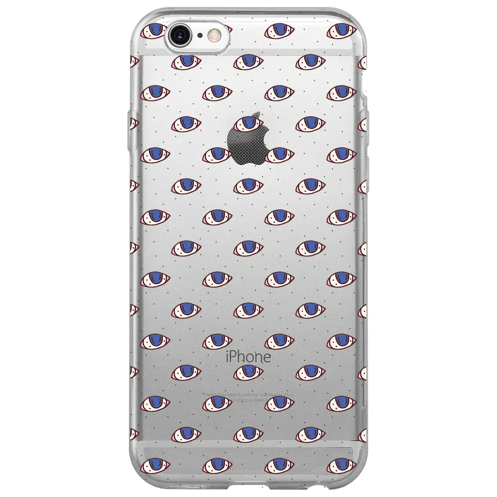 Apple iPhone 6S Şeffaf Telefon Kılıfı - Eyes On You