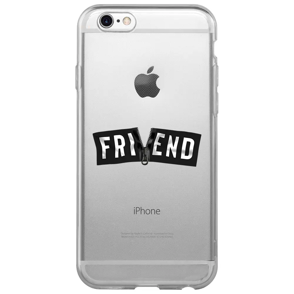Apple iPhone 6S Şeffaf Telefon Kılıfı - Friend