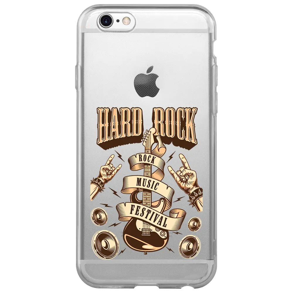 Apple iPhone 6S Şeffaf Telefon Kılıfı - Hard Rock