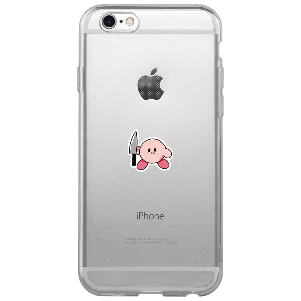 Apple iPhone 6S Şeffaf Telefon Kılıfı - Kirby