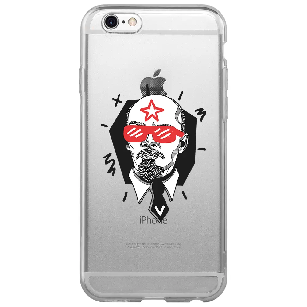 Apple iPhone 6S Şeffaf Telefon Kılıfı - Lenin