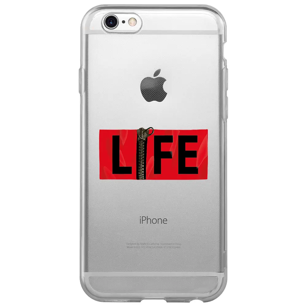 Apple iPhone 6S Şeffaf Telefon Kılıfı - Life