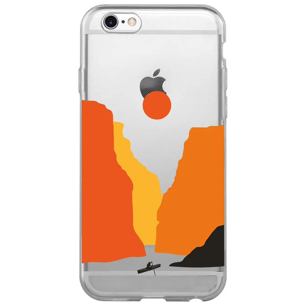 Apple iPhone 6S Şeffaf Telefon Kılıfı - Manzara 3