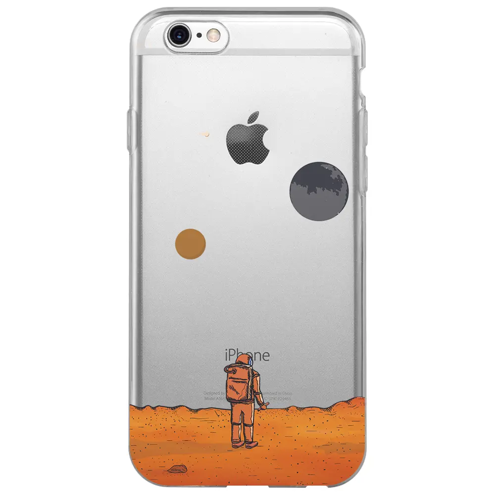 Apple iPhone 6S Şeffaf Telefon Kılıfı - Mars