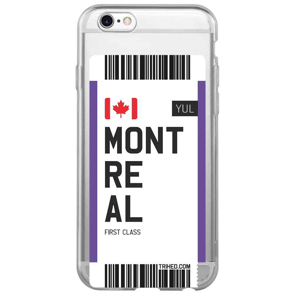 Apple iPhone 6S Şeffaf Telefon Kılıfı - Montreal Bileti