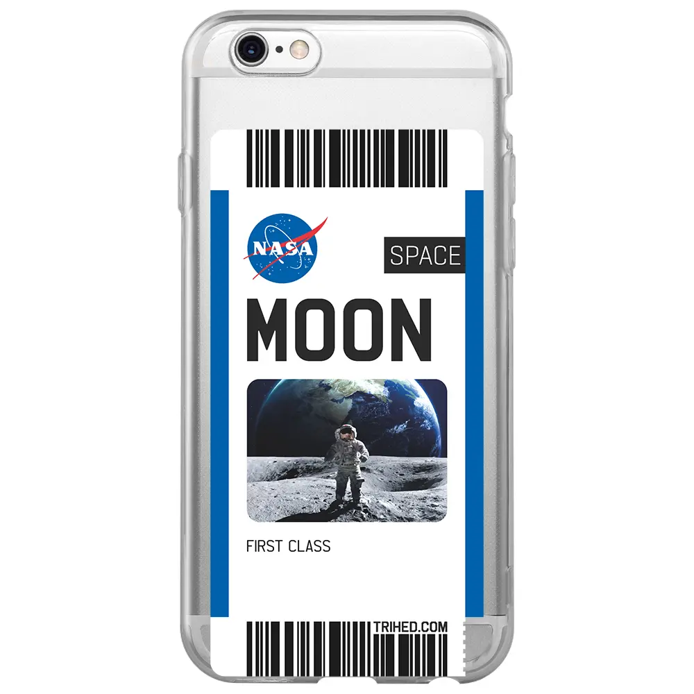 Apple iPhone 6S Şeffaf Telefon Kılıfı - Moon Bileti