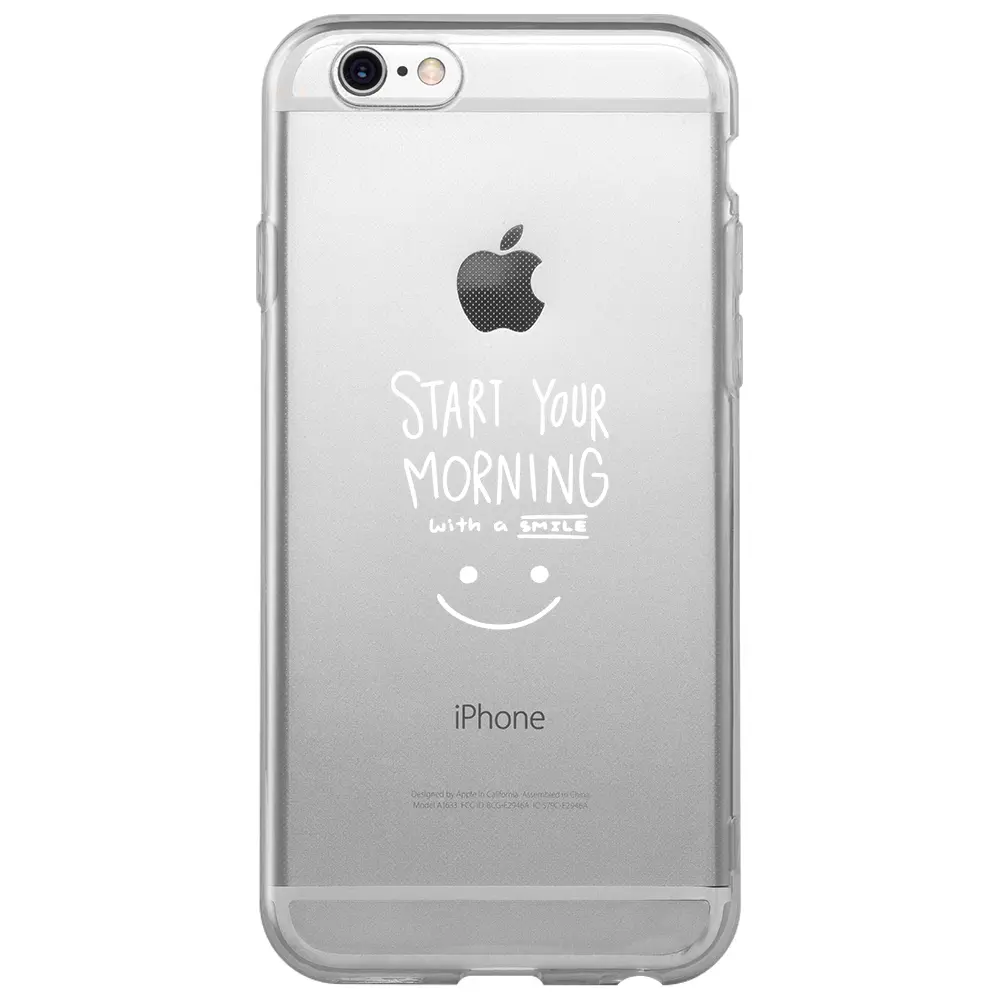 Apple iPhone 6S Şeffaf Telefon Kılıfı - Morning