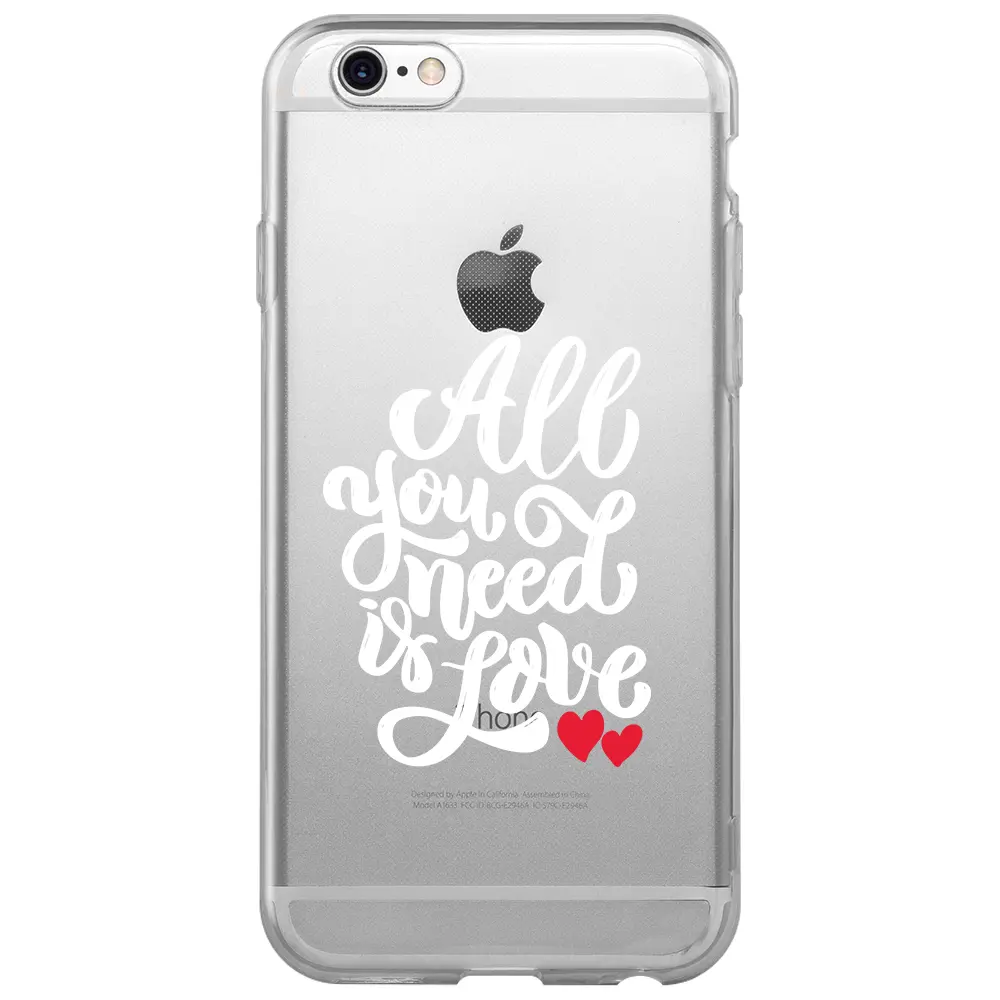 Apple iPhone 6S Şeffaf Telefon Kılıfı - Need Love