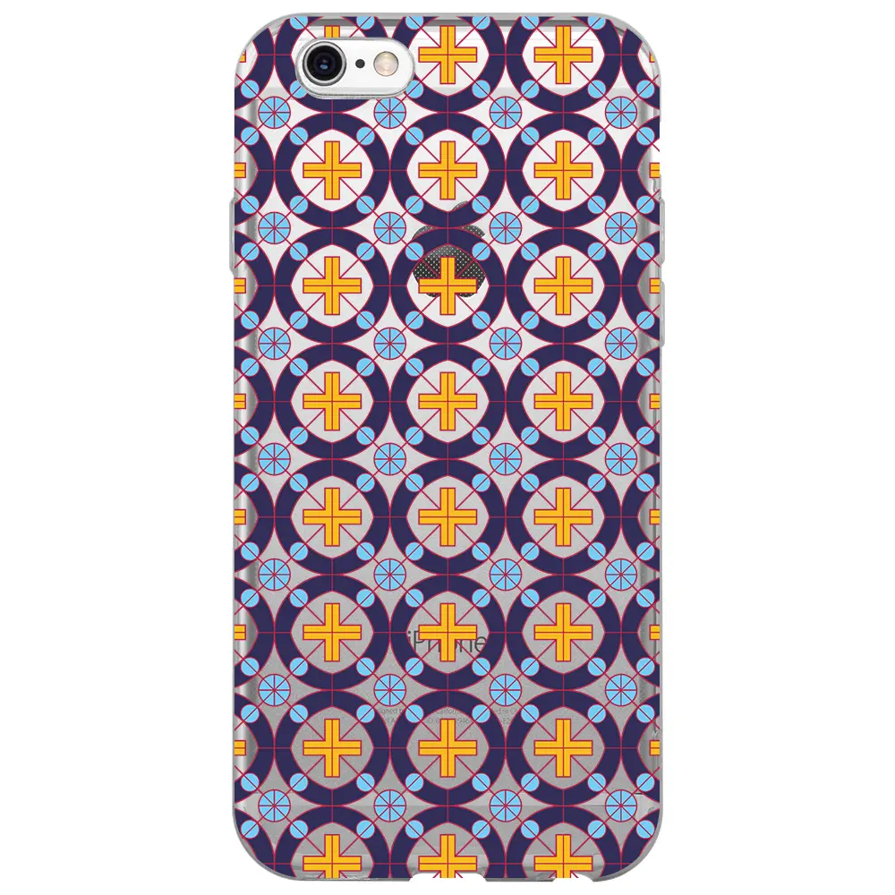 Apple iPhone 6S Şeffaf Telefon Kılıfı - Ottomans Tiles