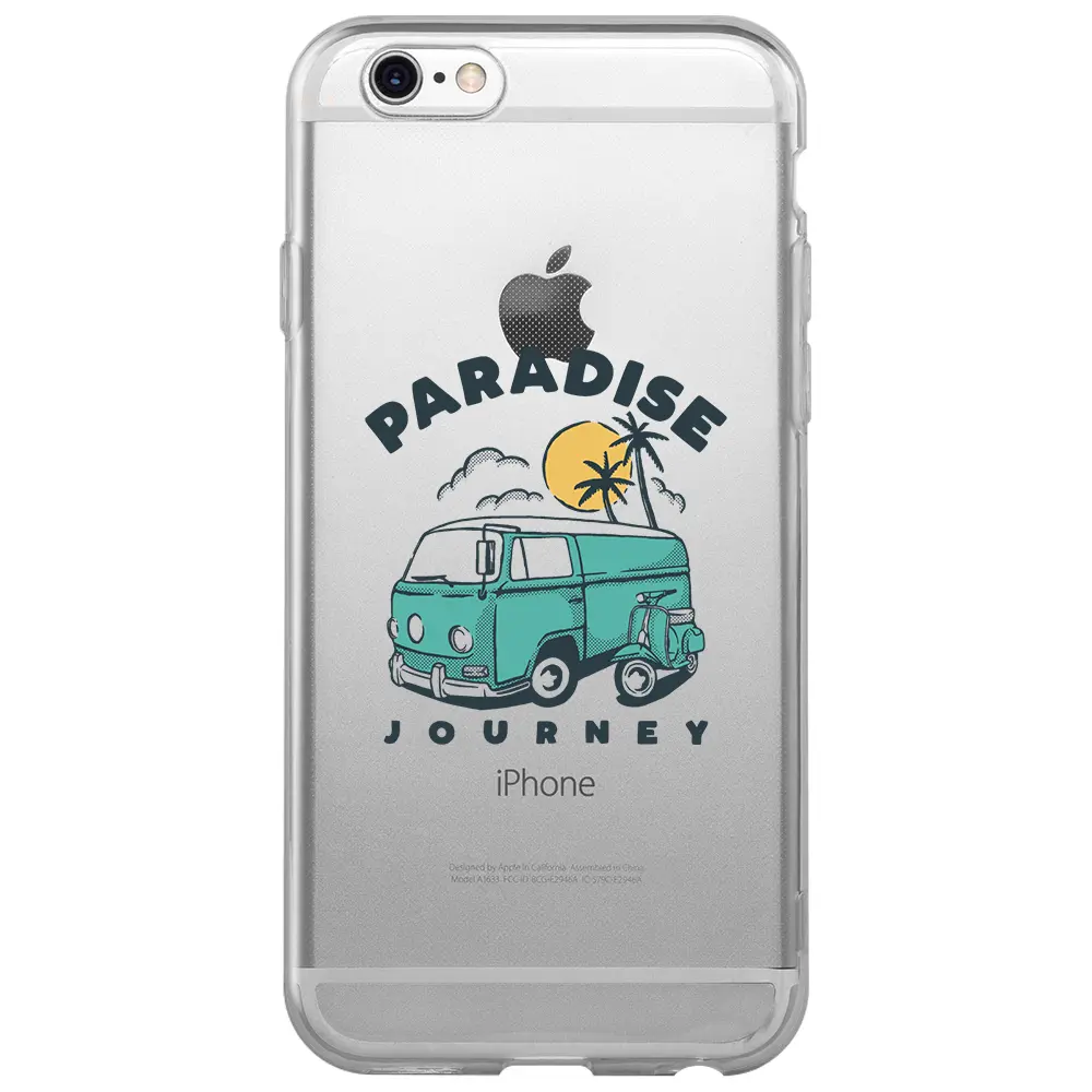 Apple iPhone 6S Şeffaf Telefon Kılıfı - Paradise